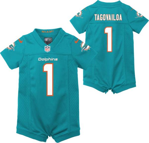 Nike Infant Miami Dolphins Tua Tagovailoa #1 Romper Jersey