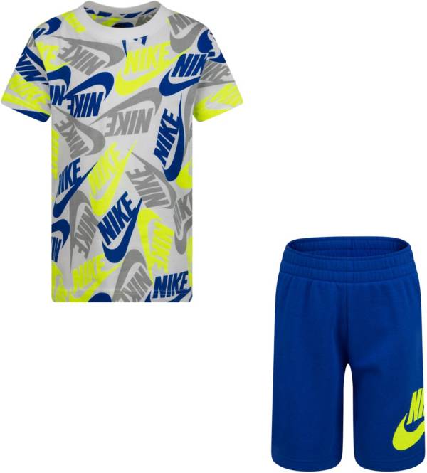Nike Infant Boys' Sportswear Toss All Over Print T-Shirt and Shorts Set