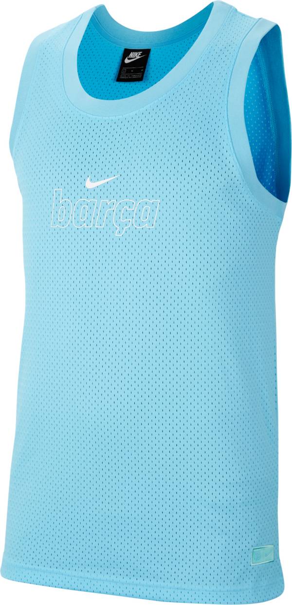 Nike Men's FC Barcelona Beach Wash Blue Tank