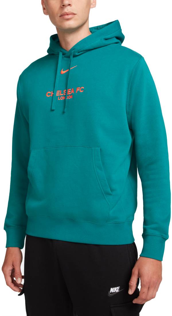 Nike Chelsea FC '21 Club Teal Pullover Hoodie