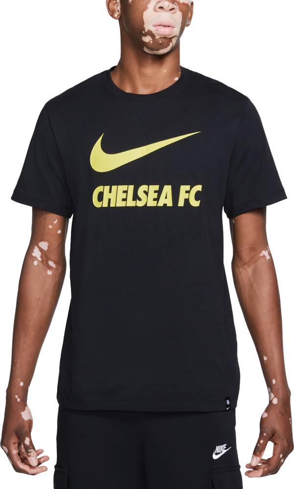 Nike Men's Chelsea FC Swoosh Black T-Shirt