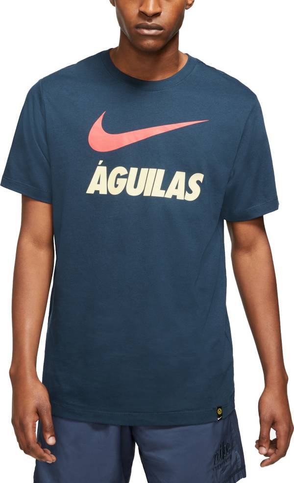Nike Men's Club America Swoosh Navy T-Shirt