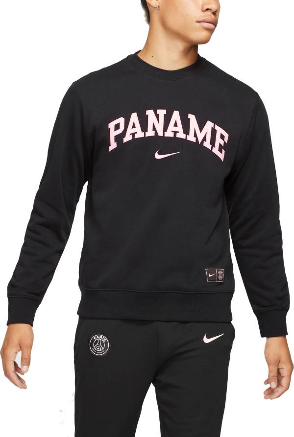 Nike Men's Paris Saint-Germain Black Crew Sweatshirt