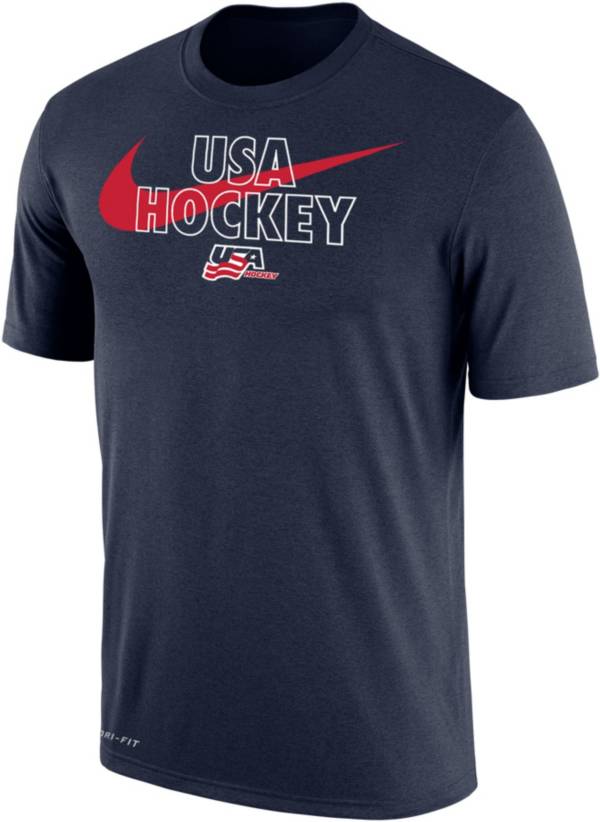 Nike USA Hockey 2022 Olympics Dri-FIT Navy T-Shirt