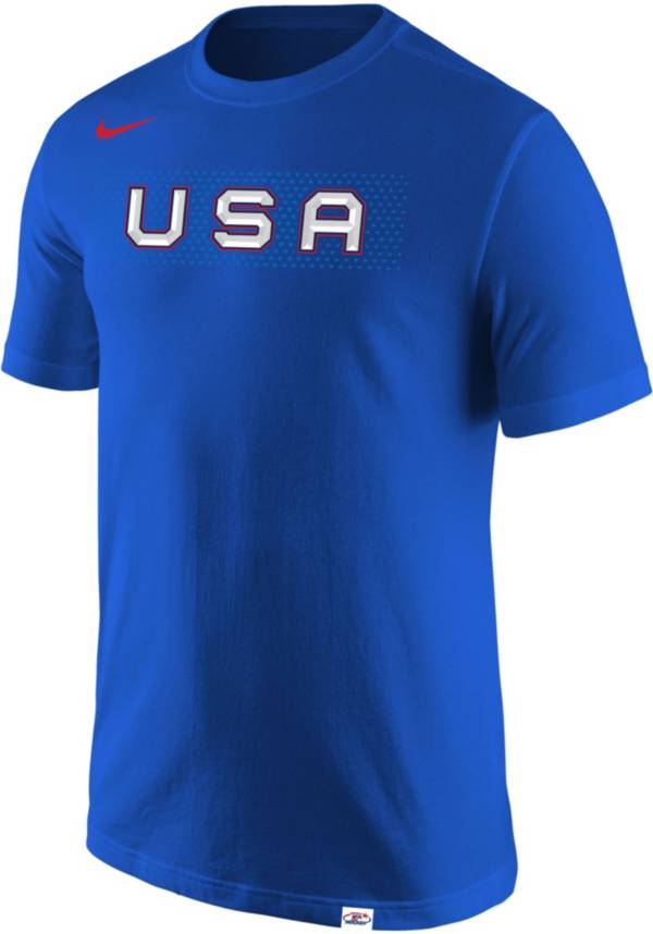 Nike USA Hockey 2022 Olympics Royal T-Shirt