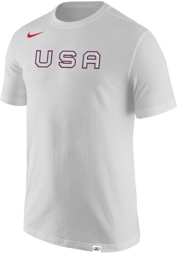 Nike USA Hockey 2022 Olympics White T-Shirt