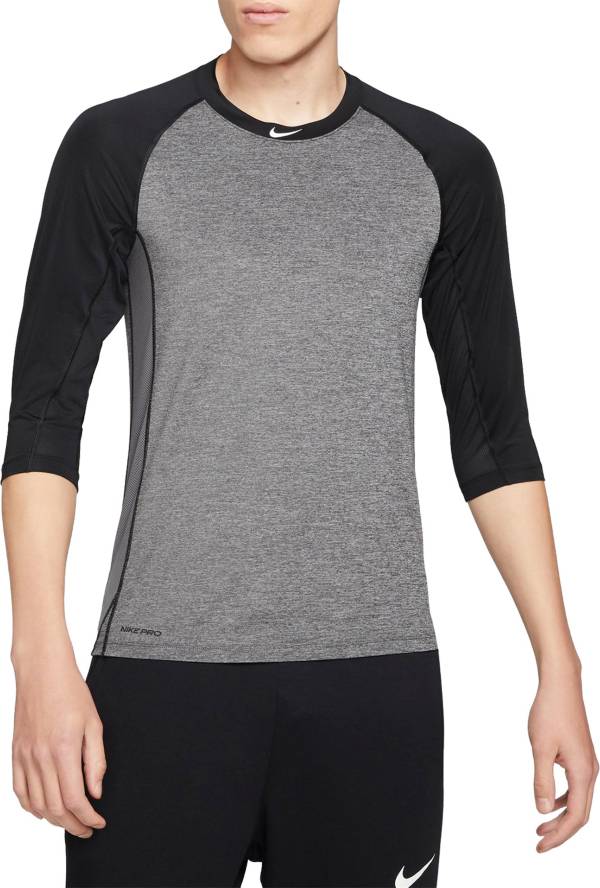 Nike Men's Pro 3/4 Sleeve Baseball Top