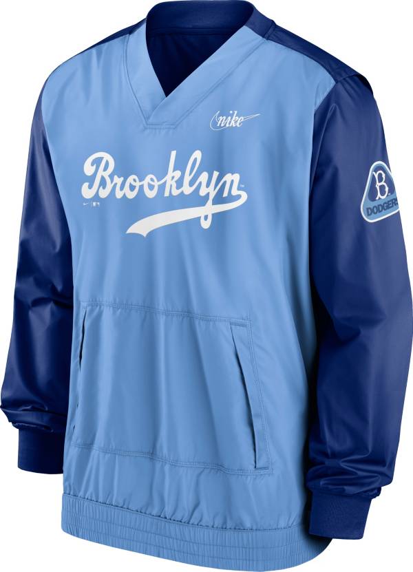 Nike Men's Los Angeles Dodgers Blue V-Neck Pullover Jacket