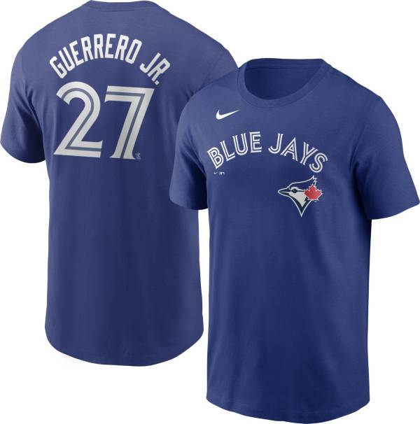 Nike Men's Toronto Blue Jays Vladimir Guerrero Jr. #27 Blue T-Shirt