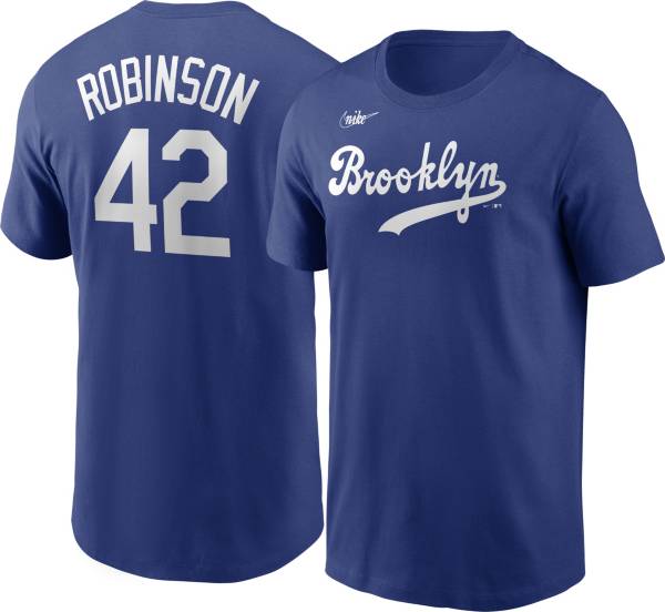 Nike Men's Brooklyn Dodgers Jackie Robinson #42 Blue T-Shirt product image