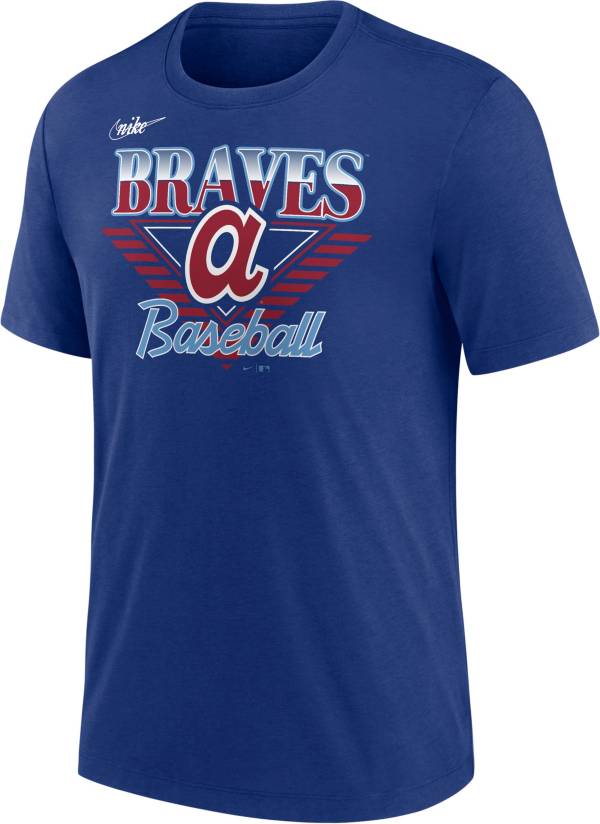Nike Men's Atlanta Braves Blue Cooperstown Rewind T-Shirt