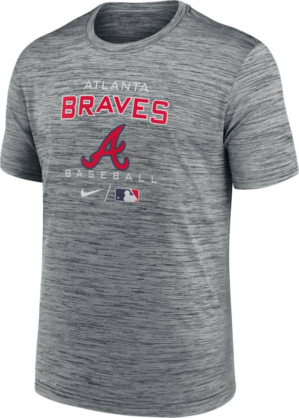 Nike Men's Atlanta Braves Gray Legend Velocity T-Shirt