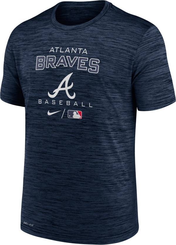 Nike Men's Atlanta Braves Navy Legend Velocity T-Shirt