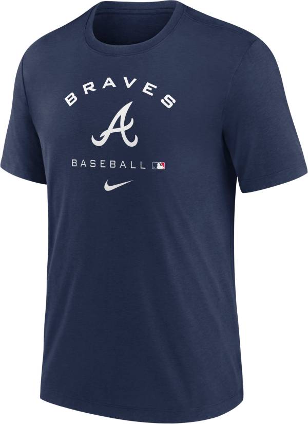 Nike Men's Atlanta Braves Navy Early Work T-Shirt