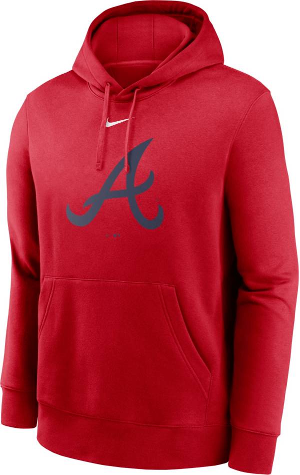 Nike Men's Atlanta Braves Red Club Fleece Hoodie