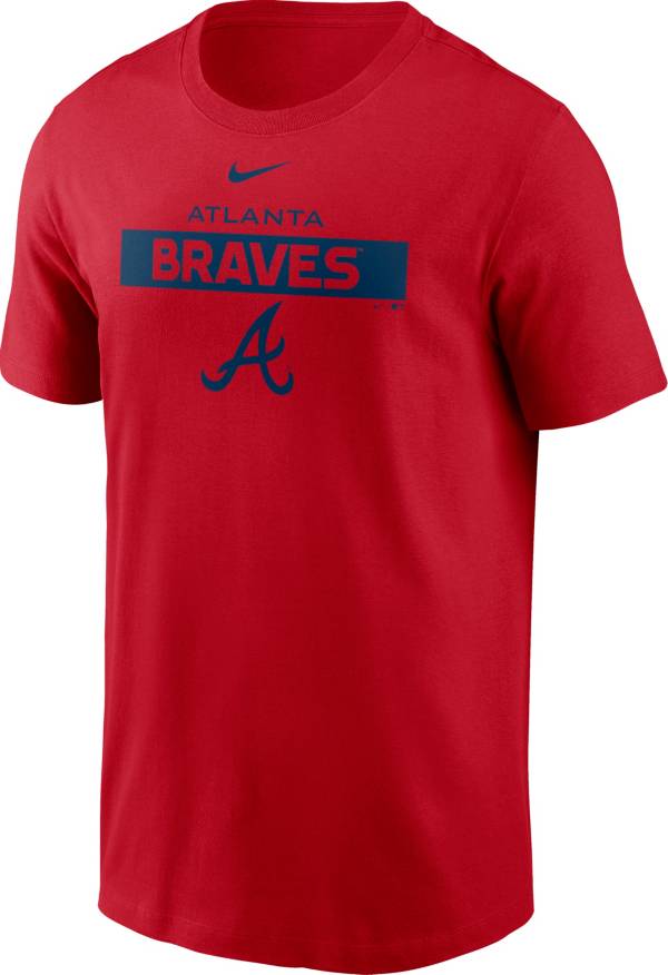 Nike Men's Atlanta Braves Red Cotton T-Shirt