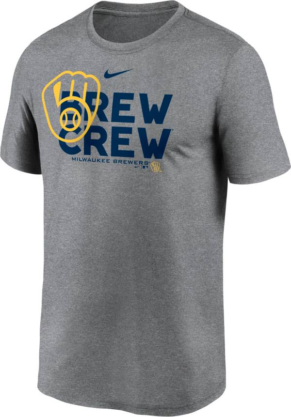 Nike Men's Milwaukee Brewers Gray Legend T-Shirt product image