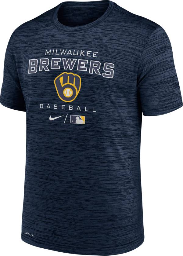 Nike Men's Milwaukee Brewers Navy Legend Velocity T-Shirt