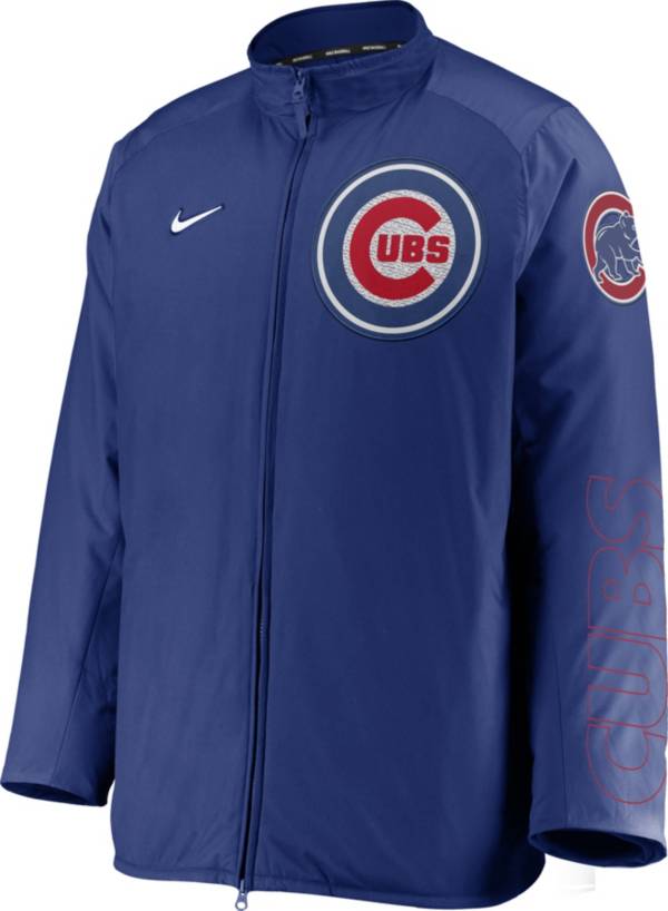 Nike Men's Chicago Cubs Blue Authentic Collection Dugout Full-Zip Jacket