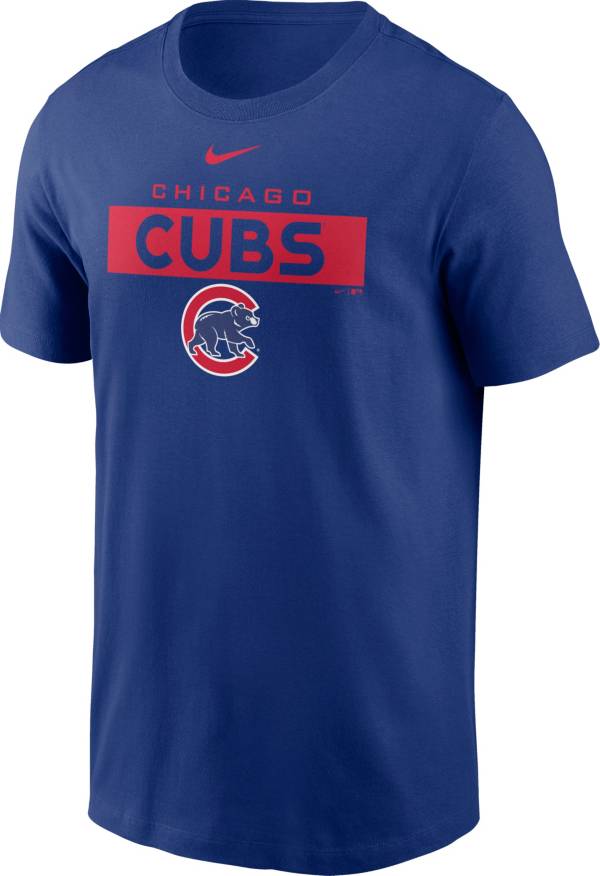 Nike Men's Chicago Cubs Blue Cotton T-Shirt product image