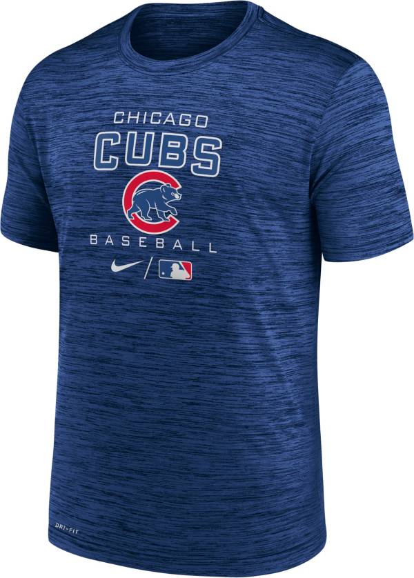 Nike Men's Chicago Cubs Blue Legend Velocity T-Shirt