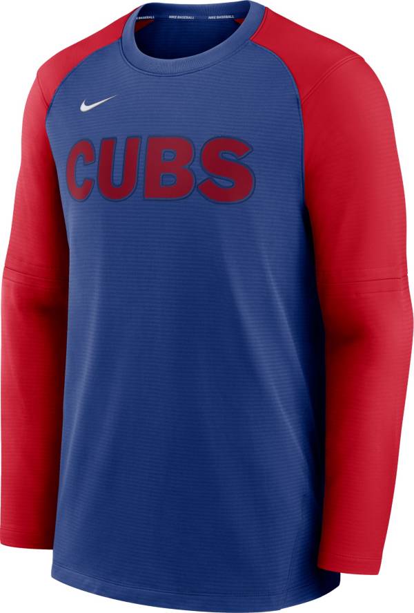 Nike Men's Chicago Cubs Blue Authentic Collection Pre-Game Long Sleeve T-Shirt product image