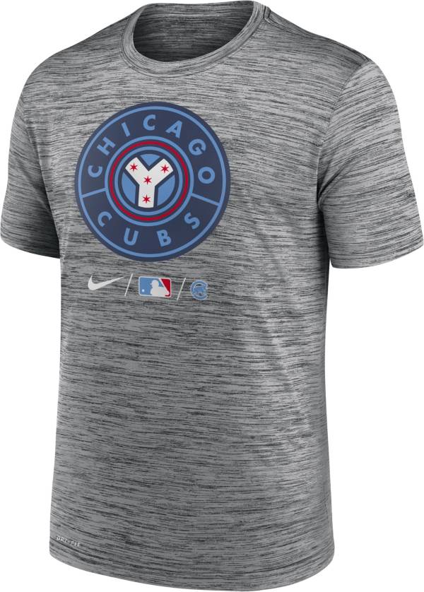 Nike Men's Chicago Cubs Grey 2021 City Connect Velocity T-Shirt