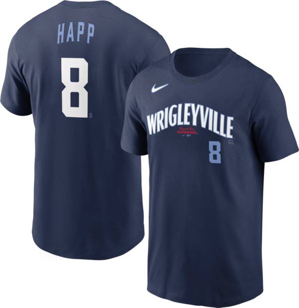Nike Men's Chicago Cubs Ian Happ #8 Navy 2021 City Connect T-Shirt product image
