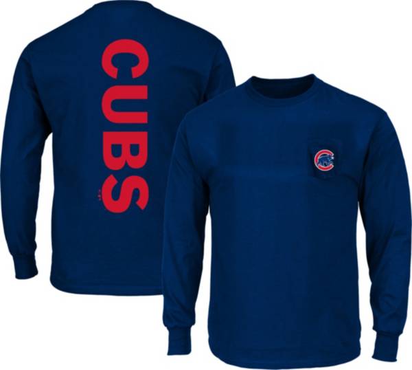 Nike Men's Chicago Cubs Royal Sideline Dri-Fit Long Sleeve T-Shirt