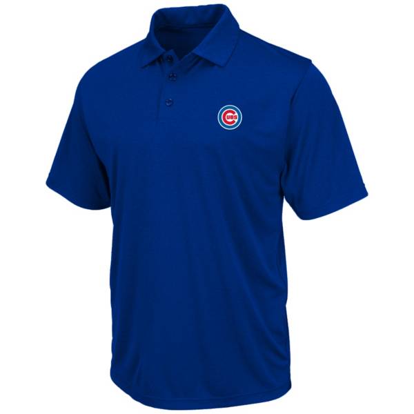 Nike Men's Big and Tall Chicago Cubs Royal Birdseye Polo