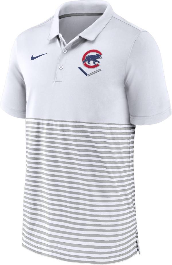 Nike Men's Chicago Cubs Stripe Blue Polo