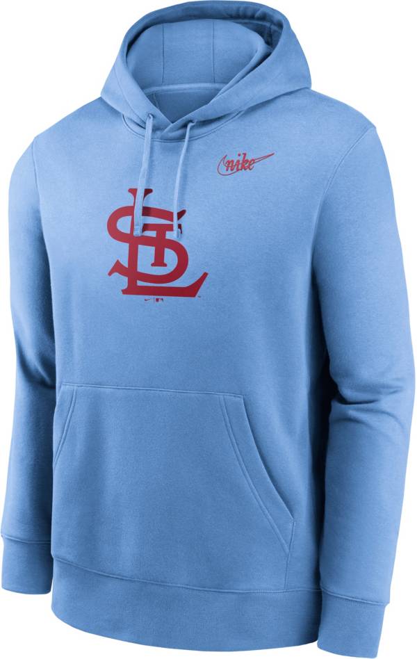 Nike Men's St. Louis Cardinals Blue Club Logo Pullover Hoodie