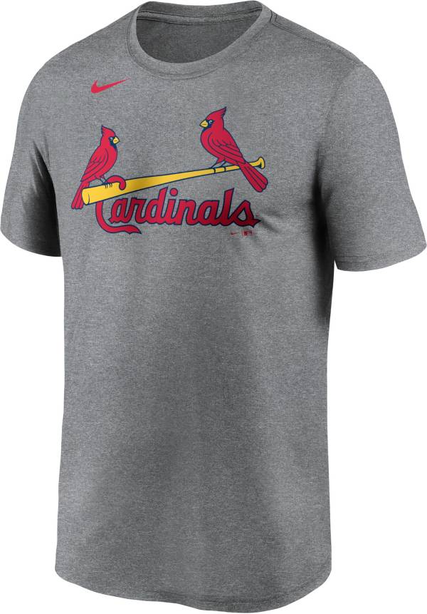 Nike Men's St. Louis Cardinals Grey Legend Wordmark T-Shirt