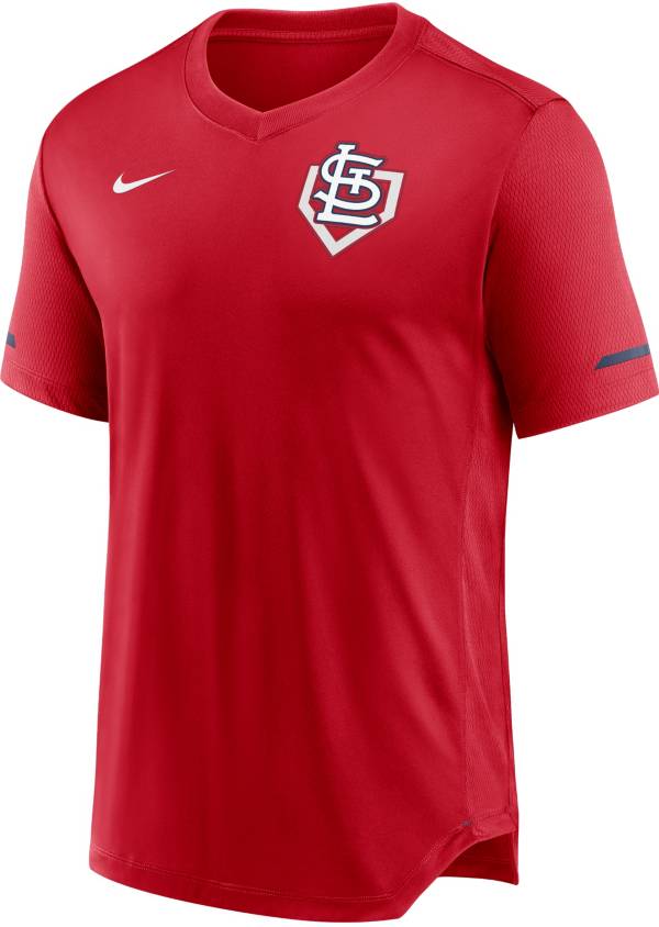 Nike Men's St. Louis Cardinals Navy V-Neck Fashion Top