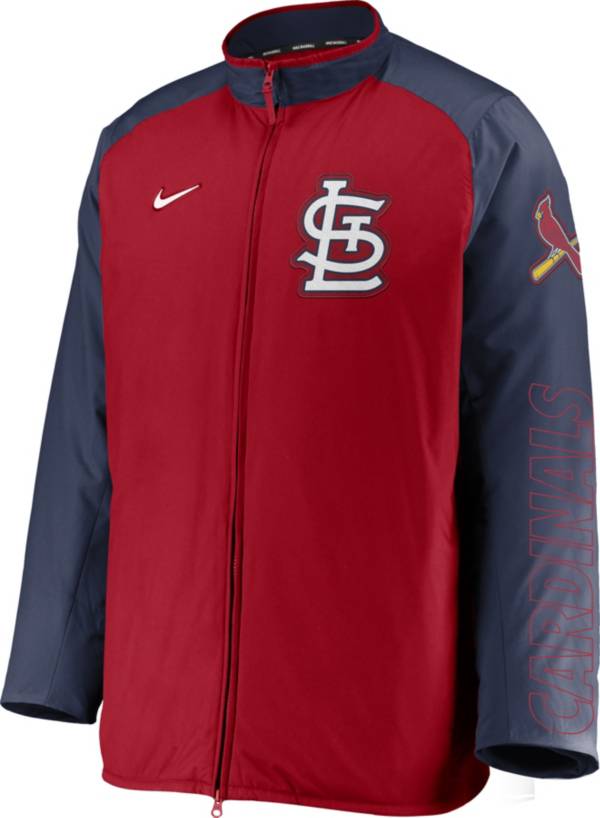 Nike Men's St. Louis Cardinals Red Authentic Collection Dugout Full-Zip Jacket