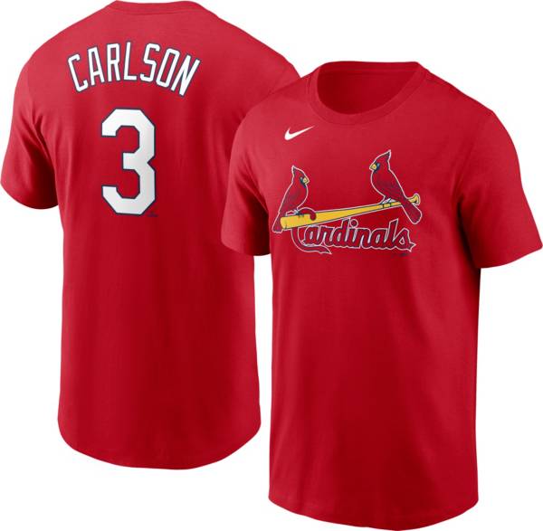 Nike Men's St. Louis Cardinals Dylan Carlson #3 Red T-Shirt product image