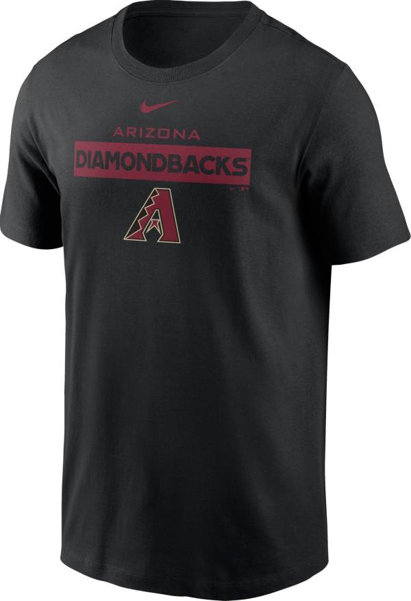 Nike Men's Arizona Diamondbacks Black Cotton T-Shirt