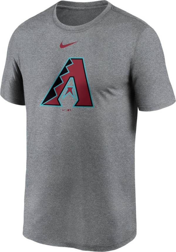 Nike Men's Arizona Diamondbacks Grey Logo Legend T-Shirt