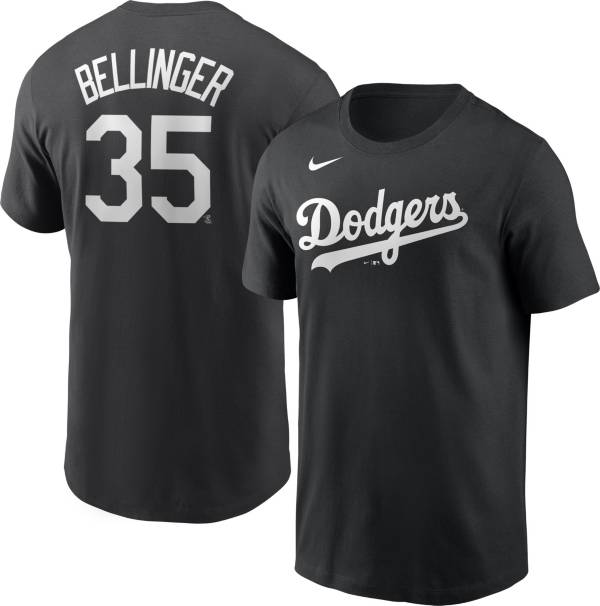 Nike Men's Los Angeles Dodgers Cody Bellinger #35 Black T-Shirt