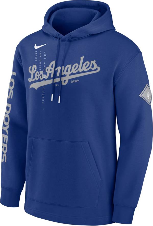 Nike Men's Los Angeles Dodgers Blue Reflection Fleece Pullover Hoodie