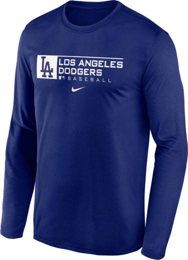 Nike Men's Los Angeles Dodgers Royal Legend Issue Long Sleeve T-Shirt