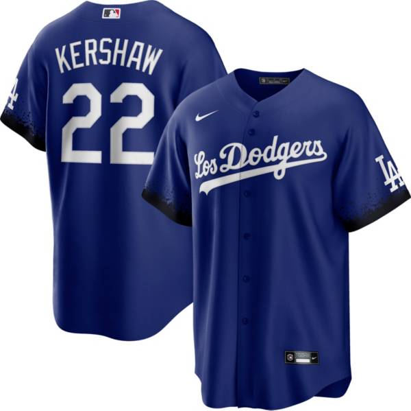 Nike Men's Los Angeles Dodgers Clayton Kershaw #22 2022 City Connect Cool Base Jersey product image