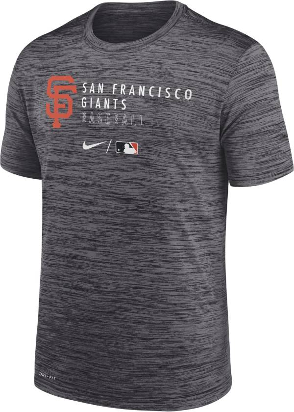 Nike Men's San Francisco Giants Black Authentic Collection Velocity Practice T-Shirt