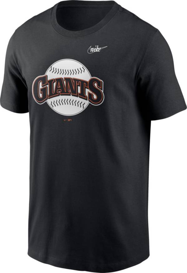 Nike Men's San Francisco Giants Black Logo T-Shirt