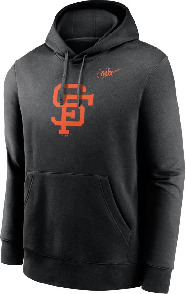 Nike Men's San Francisco Giants Black Club Logo Pullover Hoodie