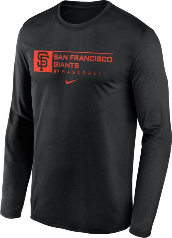 Nike Men's San Francisco Giants Black Legend Issue Long Sleeve T-Shirt