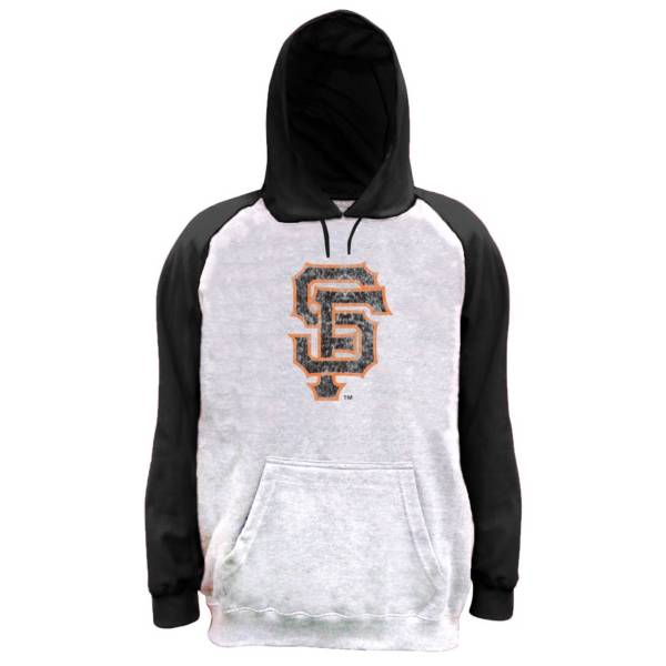 Nike Men's Big and Tall San Francisco Giants Grey Raglan Sleeve Hoodie