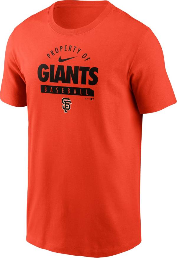 Nike Men's San Francisco Giants Orange ‘Property Of' T-Shirt