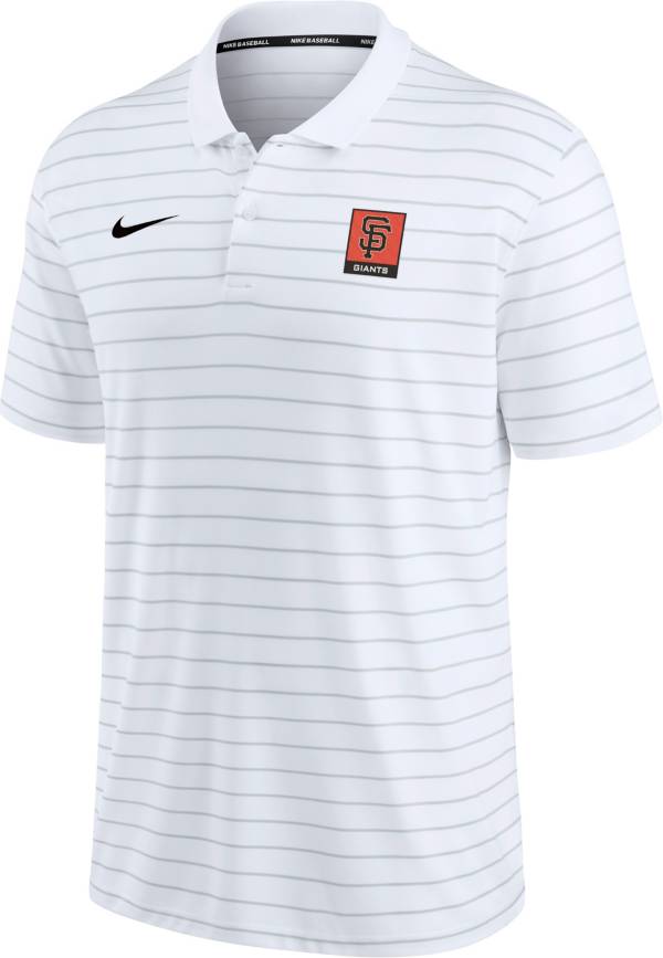 Nike Men's San Francisco Giants White Striped Polo