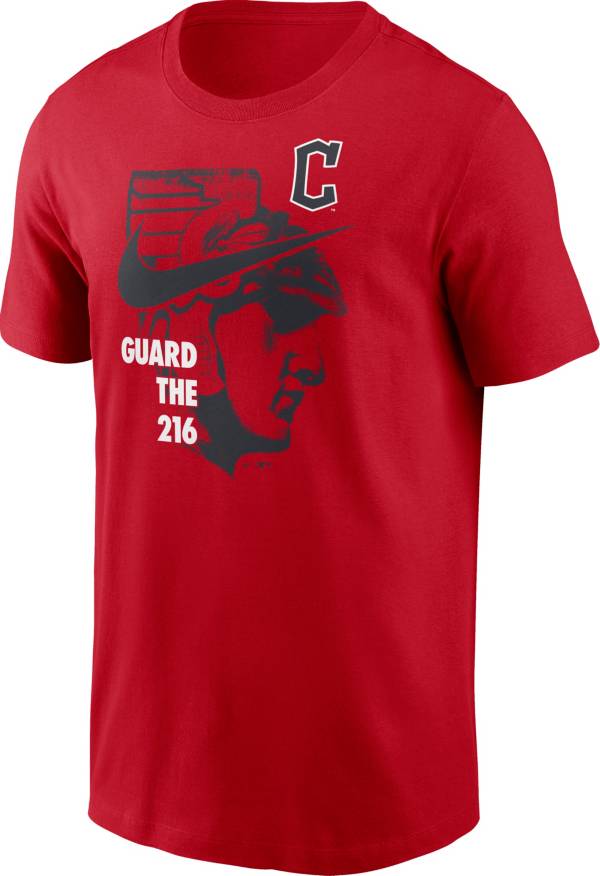 Nike Men's Cleveland Guardians Red 'Guard The 216' Graphic T-Shirt